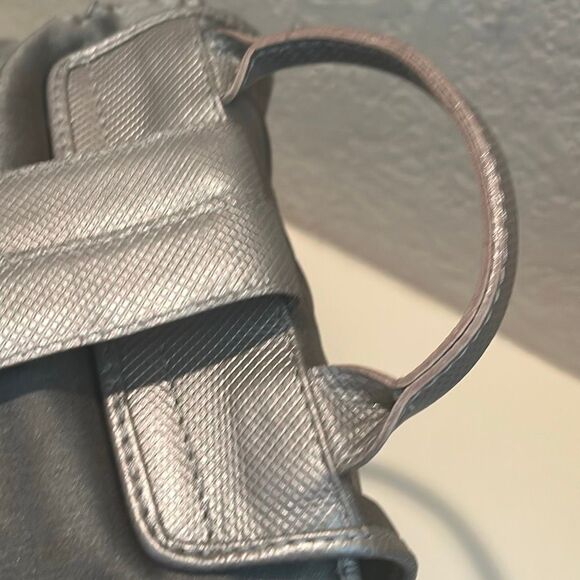 Vintage Bottega Veneta Drawstring Flap Backpack Gray Travel Slouchy Casual 90s main image 10